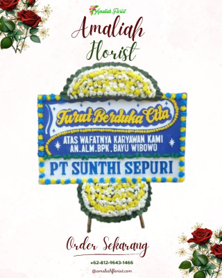 Papan Bunga Duka di Palasari Hilir