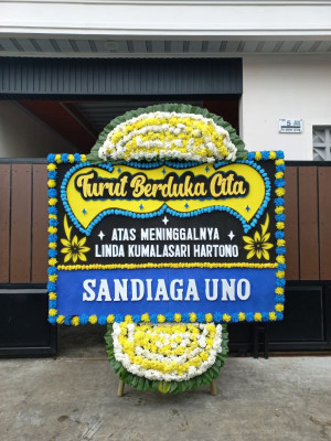Papan Bunga Duka di Palasari Hilir